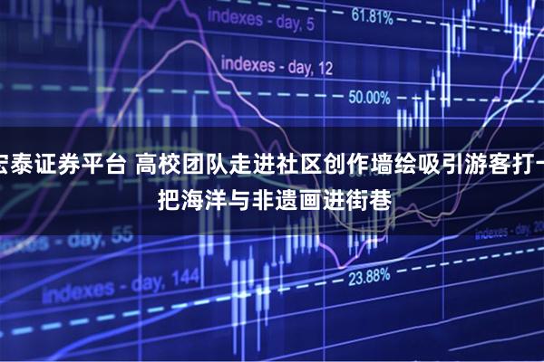 宏泰证券平台 高校团队走进社区创作墙绘吸引游客打卡 把海洋与非遗画进街巷